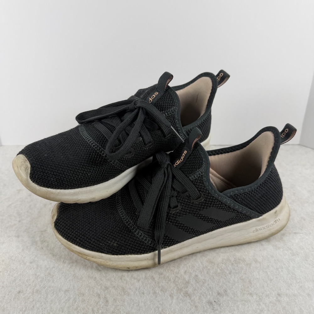adidas Cloudfoam Pure Black‎ Rose Gold Women's Size 6 Running Shoes DB1165